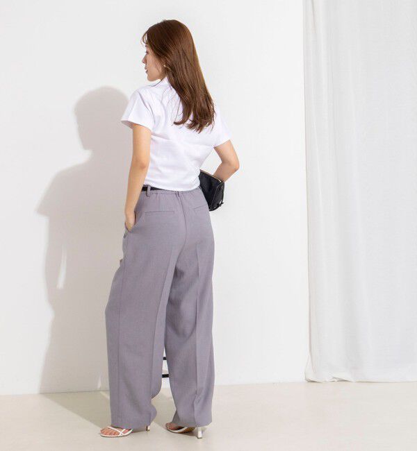 NOLLEY'S「【nolnol/ノルノル】ウォッシャブルスキッパーショートポロTee」|ポロシャツ|