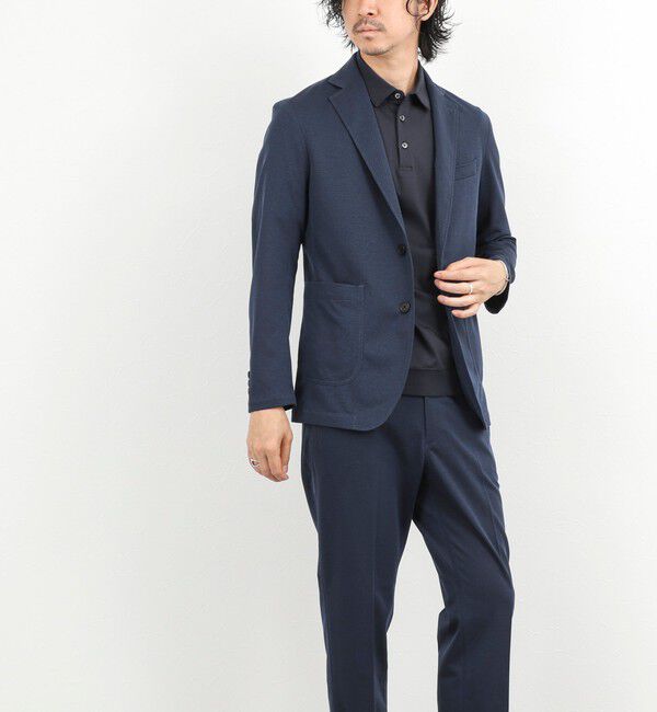 NOLLEY'S goodman「《ビジカジ/セットアップ対応》強撚バスケット イージージャケット 26SS」|テーラードジャケット|