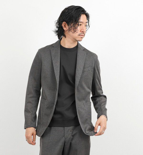 NOLLEY'S goodman「《ビジカジ/セットアップ対応》強撚バスケット イージージャケット 26SS」|テーラードジャケット|