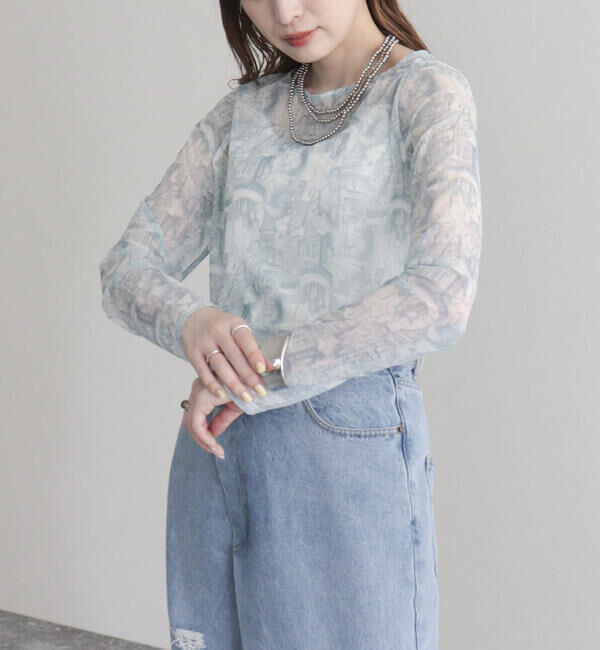 fredy emue「ランドスケープシアープルオーバー」|Tシャツ・カットソー|