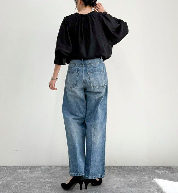 fredy emue「シャイニーシアー2WAYギャザーブラウス」|シャツ・ブラウス|