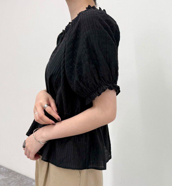fredy emue「クロップドペプラムブラウス」|シャツ・ブラウス|