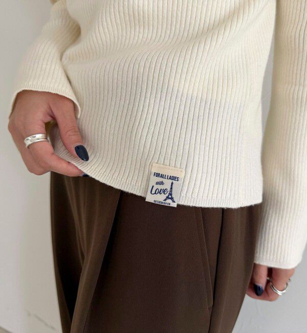 fredy emue「袖スリットリブニットプルオーバー」|ニット・セーター|