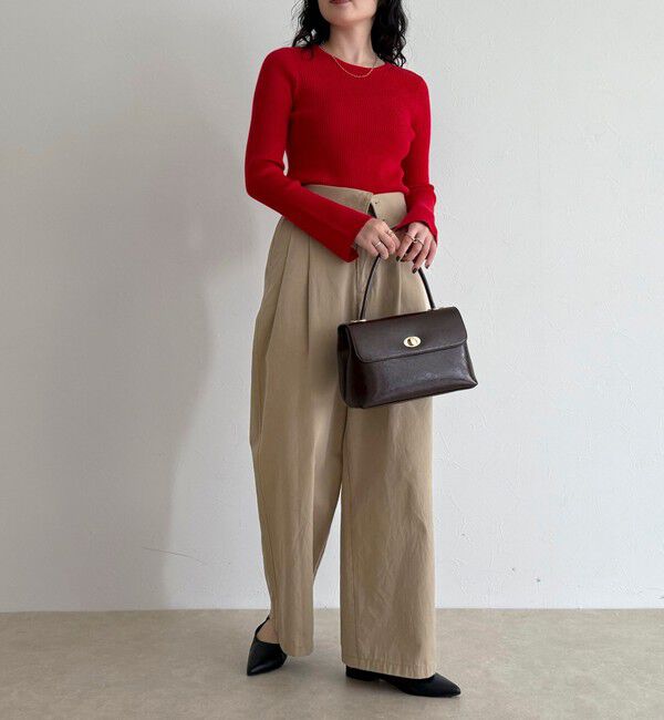 fredy emue「袖スリットリブニットプルオーバー」|ニット・セーター|