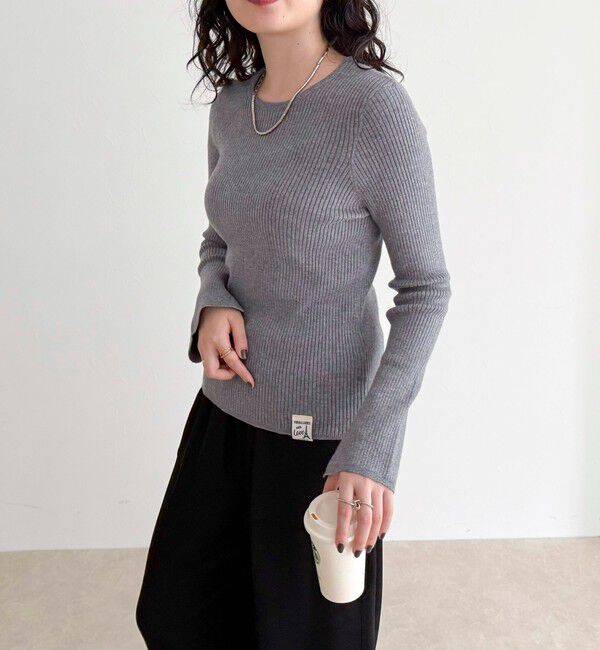 fredy emue「袖スリットリブニットプルオーバー」|ニット・セーター|