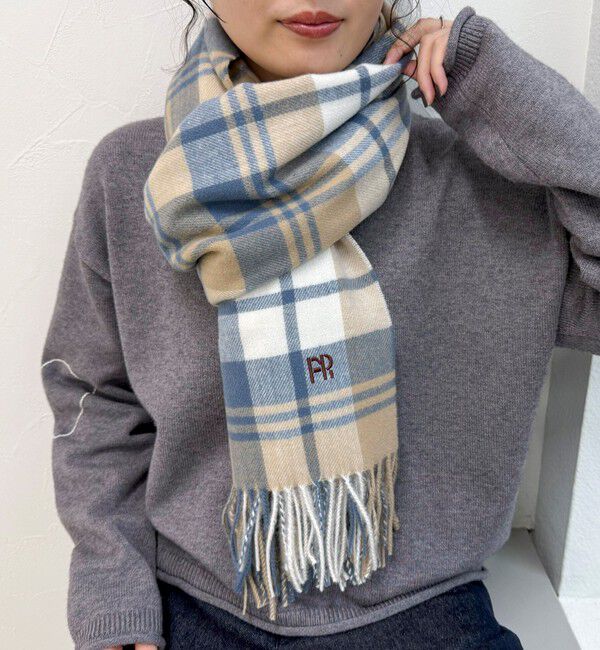 fredy emue「ソフトチェックストール」|ストール|