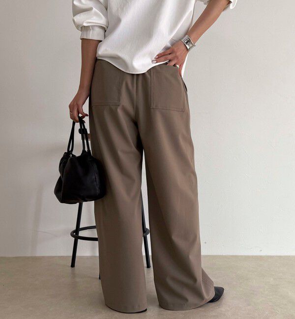 fredy emue「TRイージーセミワイドパンツ」|チノ|