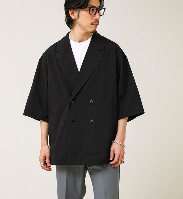GLOSTER「ルーズシルエット ダブルジャケット」|テーラードジャケット|