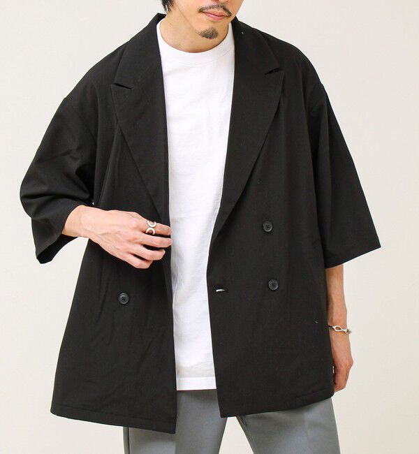 GLOSTER「ルーズシルエット ダブルジャケット」|テーラードジャケット|
