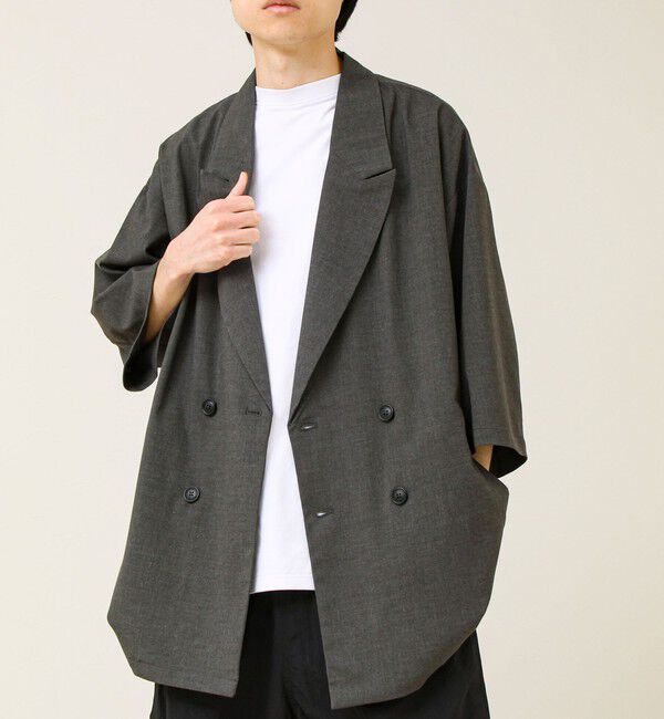 GLOSTER「ルーズシルエット ダブルジャケット」|テーラードジャケット|