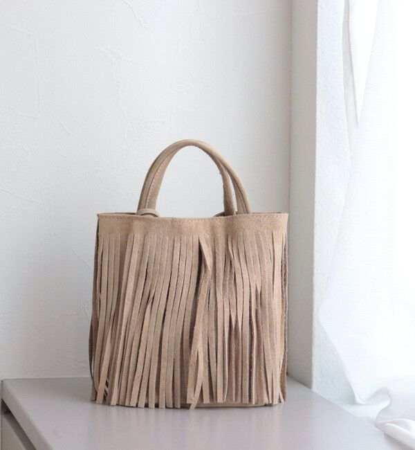 fredy emue「【AULENTTI/オーレンティ】 フリンジミニトートバッグ」|ショルダー・メッセンジャー|