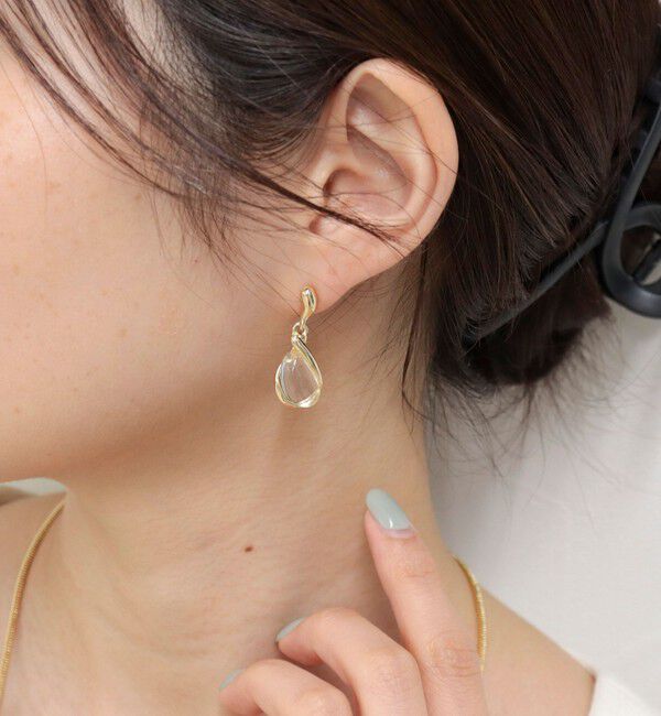 fredy emue「クリアドロップスイングピアス」|ピアス|