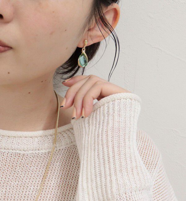 fredy emue「クリアドロップスイングピアス」|ピアス|ミント