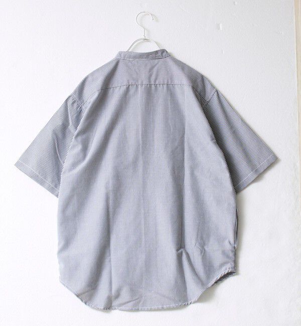 FREDY MAC「【FREDYMAC/フレディマック】フロッキープリントバンドカラーS/Sシャツ」|シャツ・ブラウス|