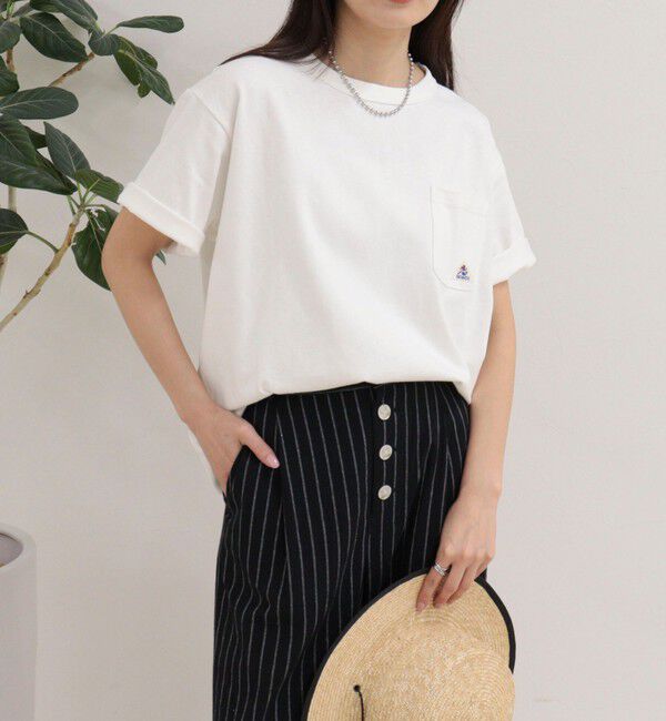 fredy emue「【GEVACO/ゲバコ】ベーシックオープンエンド天竺Tシャツ」|Tシャツ・カットソー|オフホワイト