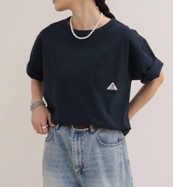 fredy emue「【GEVACO/ゲバコ】ベーシックオープンエンド天竺Tシャツ」|Tシャツ・カットソー|ネイビー