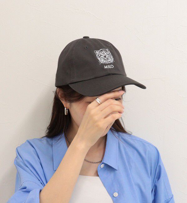 fredy emue「キャット刺しゅうキャップ」|キャップ・キャスケット|