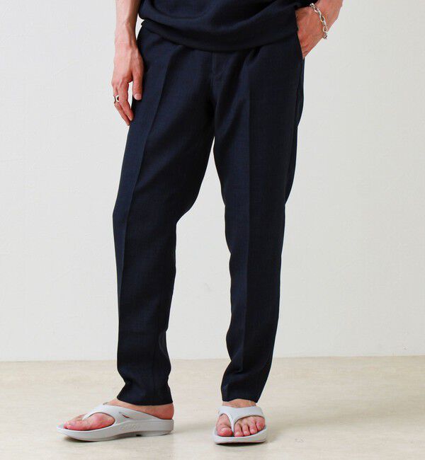 GLOSTER「【セットアップ対応】リネンライクキャンバスパンツ」|チノ|