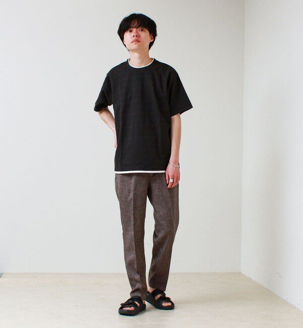 GLOSTER「【セットアップ対応】リネンライクキャンバスパンツ」|チノ|