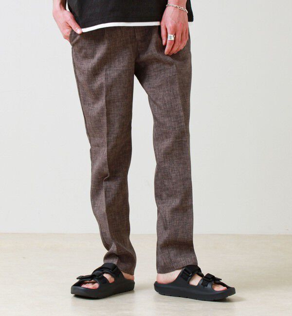 GLOSTER「【セットアップ対応】リネンライクキャンバスパンツ」|チノ|