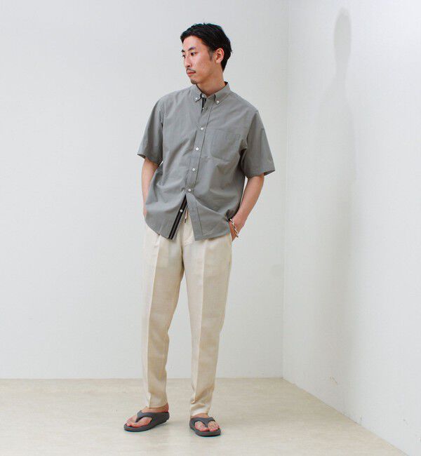 GLOSTER「【セットアップ対応】リネンライクキャンバスパンツ」|チノ|