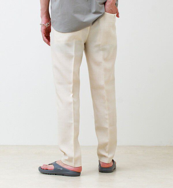 GLOSTER「【セットアップ対応】リネンライクキャンバスパンツ」|チノ|