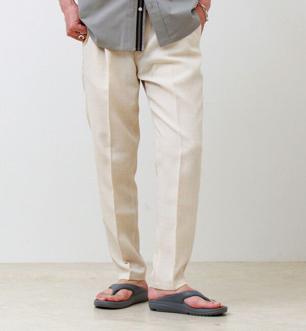 GLOSTER「【セットアップ対応】リネンライクキャンバスパンツ」|チノ|