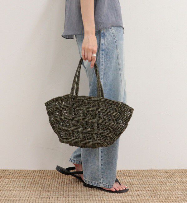 fredy emue「【BAGMATI/バグマティ】格子編みアバカトートバッグ」|トートバッグ|ブラウン