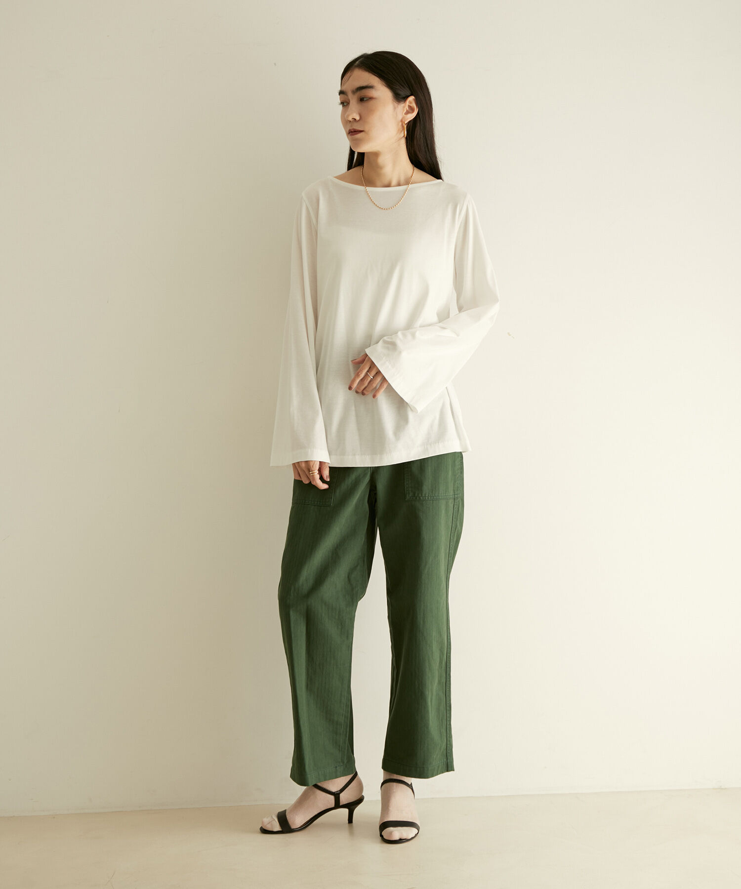 SALON adam et rope'「【UVカット】prima zymフレアースリーブTシャツ」|Tシャツ・カットソー|