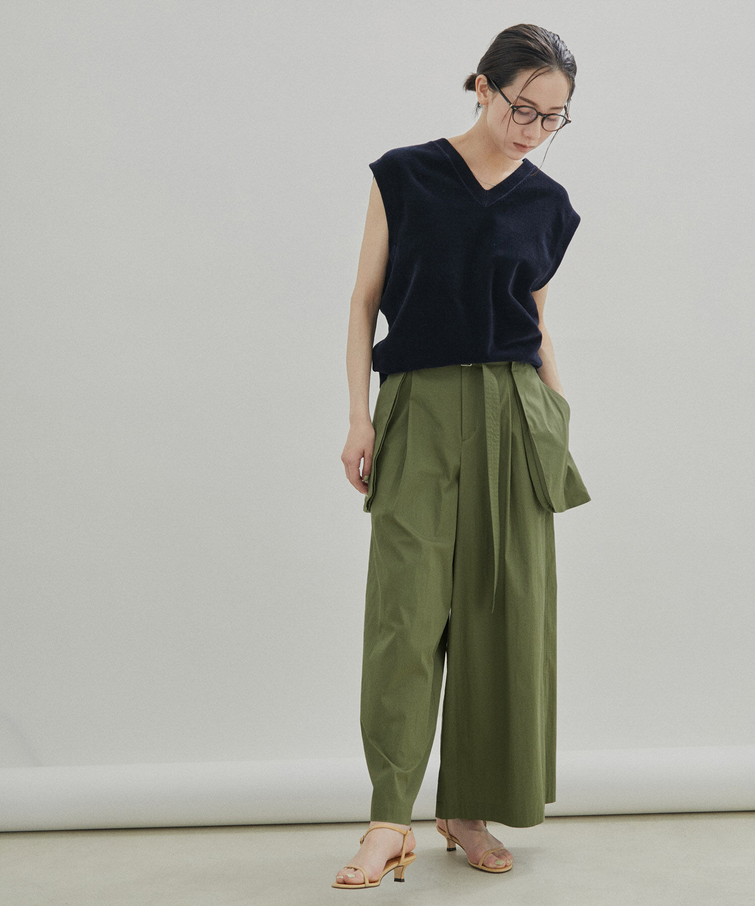 SALON adam et rope'「【セットアップ対応】コットンナイロンサロンベルト」|ベルト|