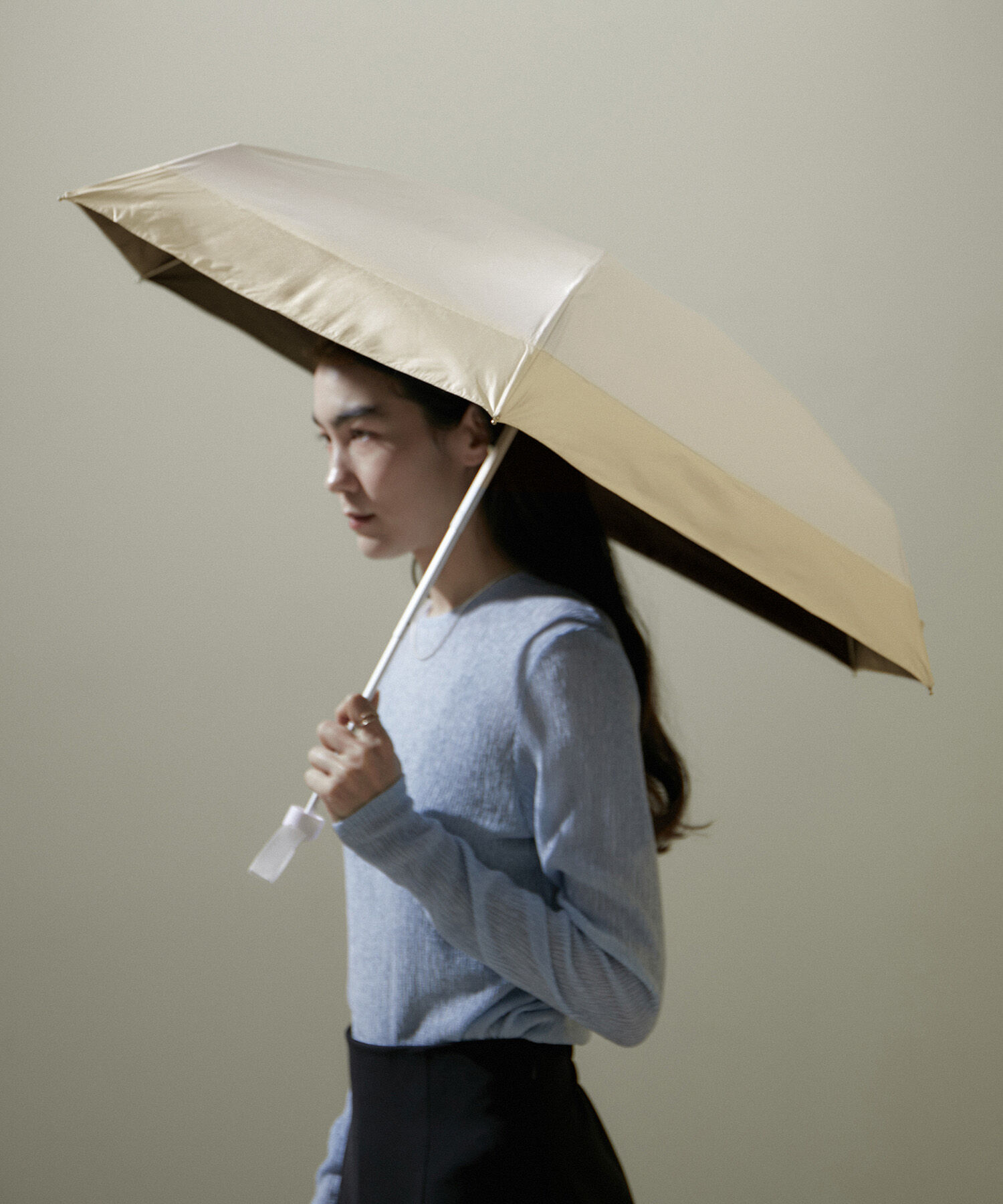 SALON adam et rope'「[UVカット率・遮光率99.99%以上]晴雨兼用2トーンアンブレラ/折り畳み傘/日傘」|傘|キナリ(16)