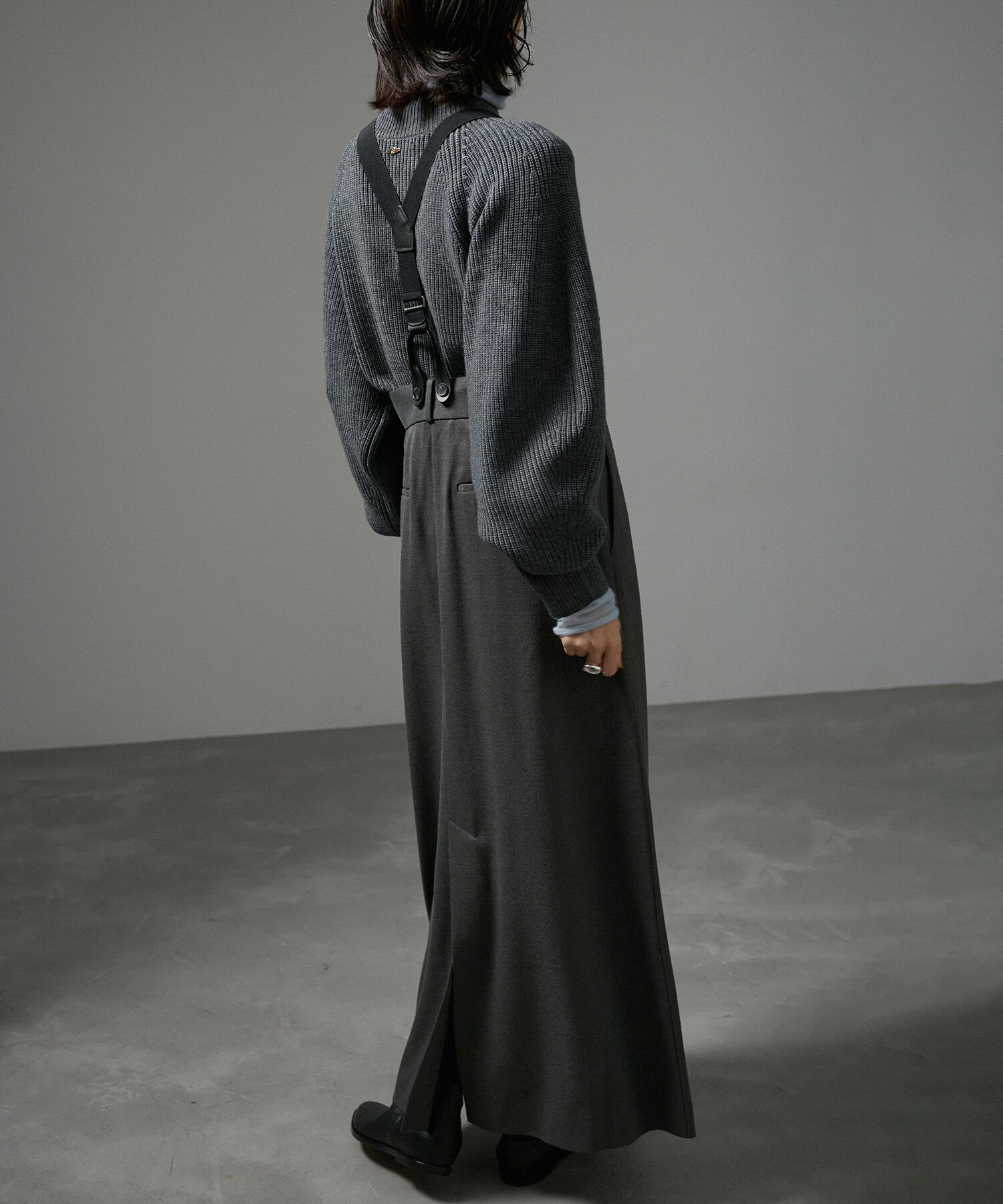 SALON adam et rope'「【WEB限定】サスペンダートラペーズスカート」|スカート|