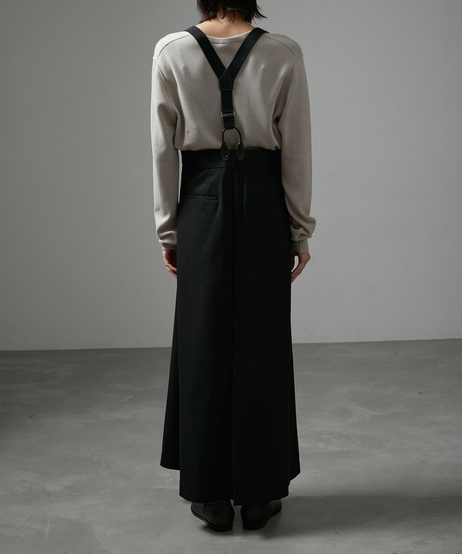 SALON adam et rope'「【WEB限定】サスペンダートラペーズスカート」|スカート|