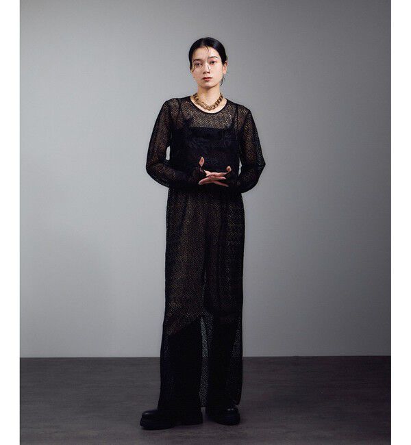 SALON adam et rope'「レースシアーワンピース」|ワンピース|