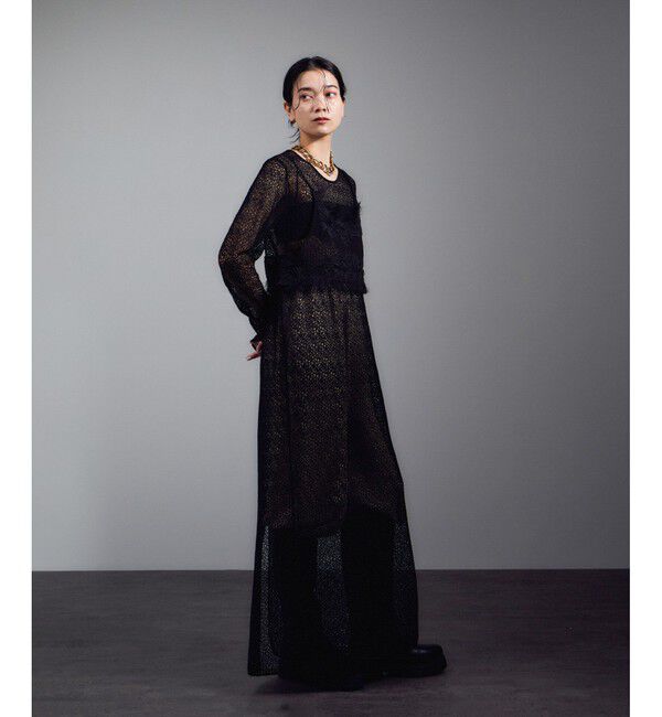 SALON adam et rope'「レースシアーワンピース」|ワンピース|