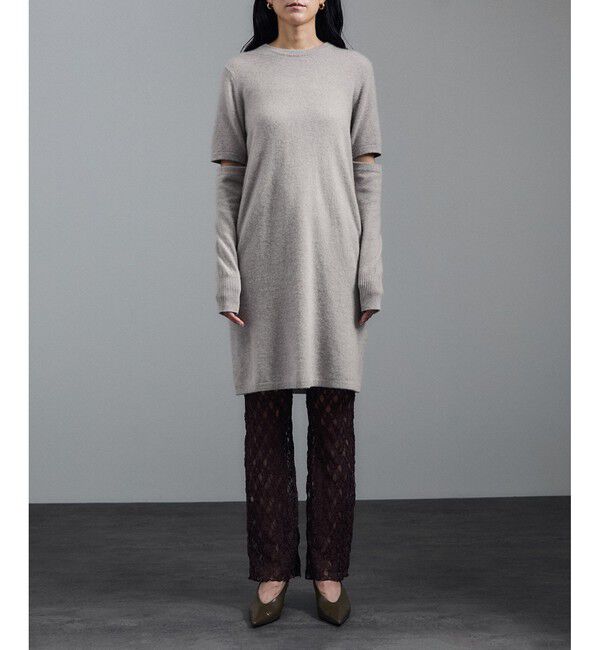 SALON adam et rope'「カシミヤニットミニワンピース」|ワンピース|