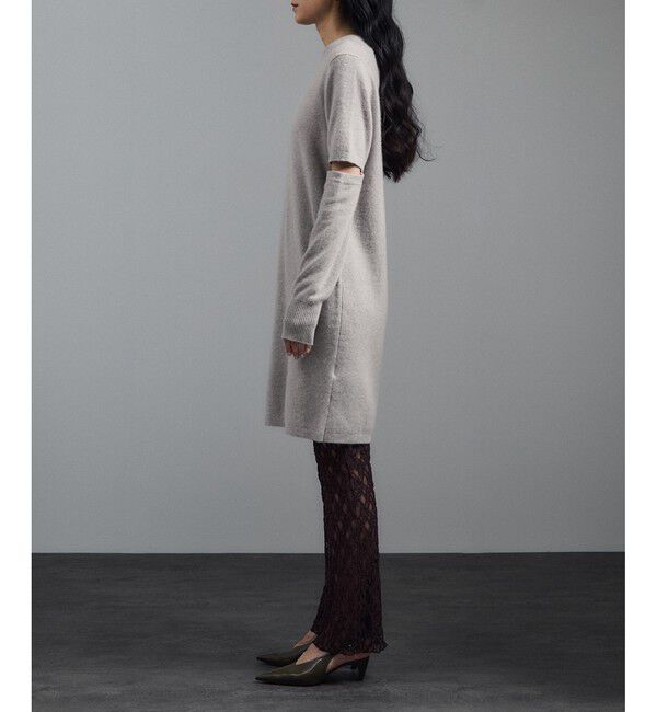 SALON adam et rope'「カシミヤニットミニワンピース」|ワンピース|