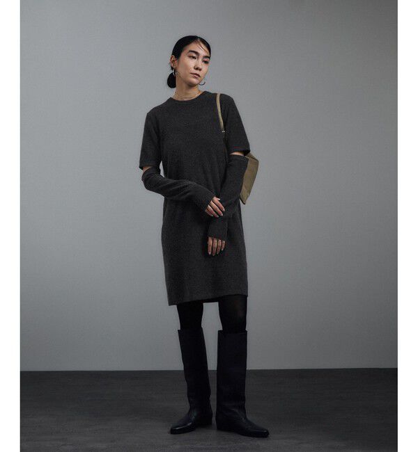 SALON adam et rope'「カシミヤニットミニワンピース」|ワンピース|