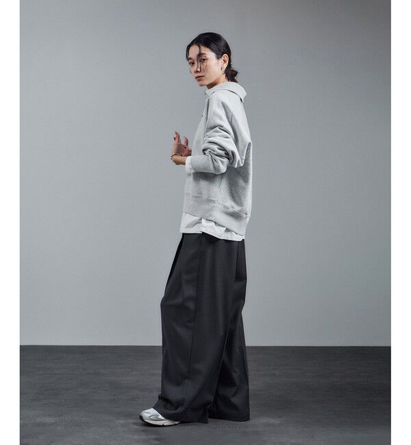 SALON adam et rope'「【WEB限定】ビンテージライクハーフジップスウェット［セットアップ対応］」|スウェット・ジャージ|