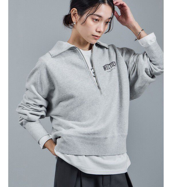 SALON adam et rope'「【WEB限定】ビンテージライクハーフジップスウェット［セットアップ対応］」|スウェット・ジャージ|