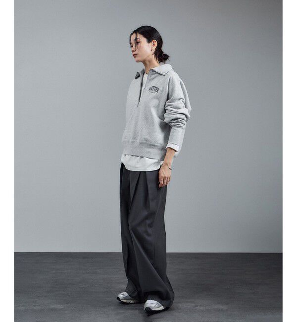 SALON adam et rope'「【WEB限定】ビンテージライクハーフジップスウェット［セットアップ対応］」|スウェット・ジャージ|