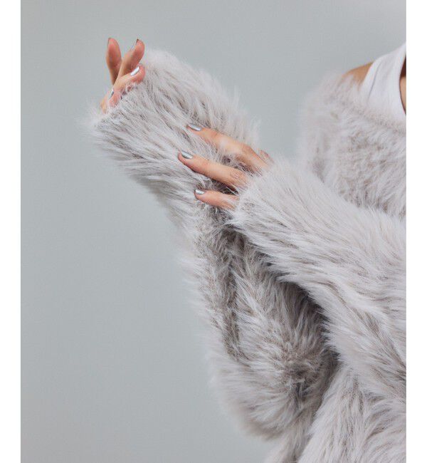 SALON adam et rope'「【WEB限定】ウォッシャブル前後2WAYシャギーニットプルオーバー」|ニット・セーター|