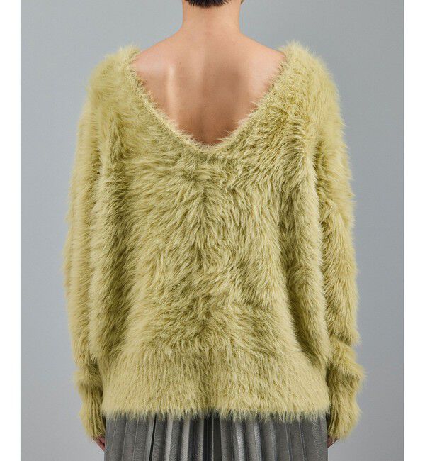 SALON adam et rope'「【WEB限定】ウォッシャブル前後2WAYシャギーニットプルオーバー」|ニット・セーター|