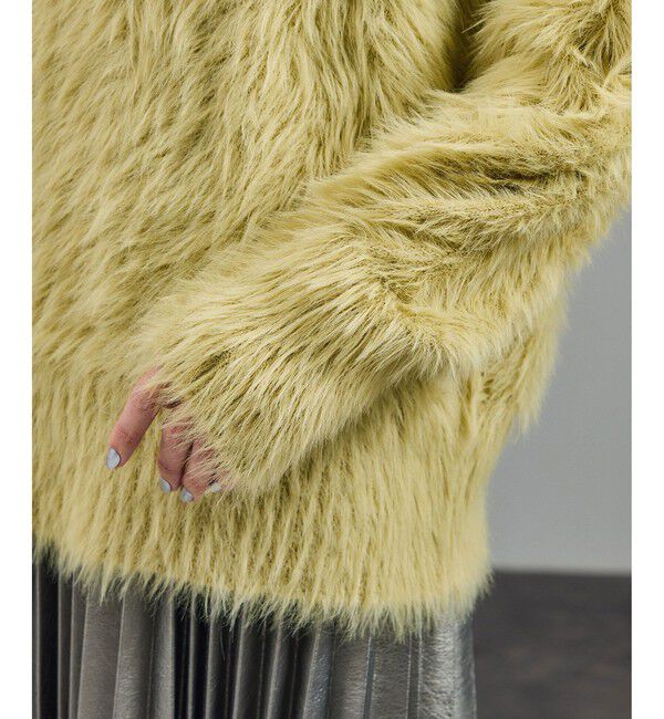 SALON adam et rope'「【WEB限定】ウォッシャブル前後2WAYシャギーニットプルオーバー」|ニット・セーター|