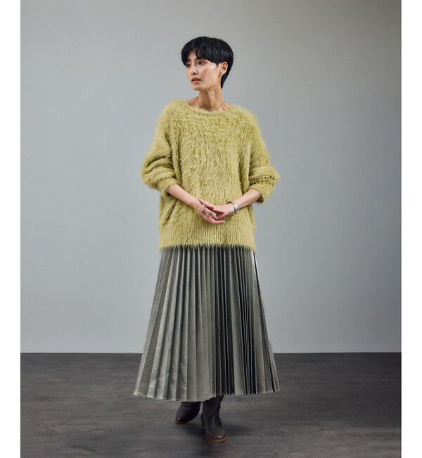 SALON adam et rope'「【WEB限定】ウォッシャブル前後2WAYシャギーニットプルオーバー」|ニット・セーター|