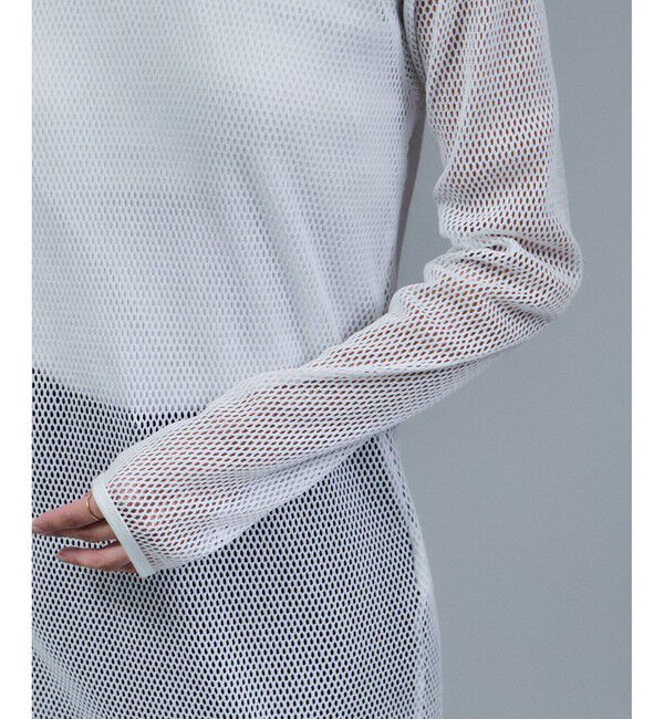 SALON adam et rope'「【IRONING（アイロニング）】mesh long slv」|Tシャツ・カットソー|