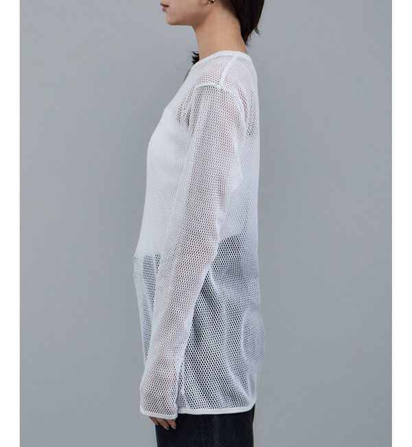 SALON adam et rope'「【IRONING（アイロニング）】mesh long slv」|Tシャツ・カットソー|