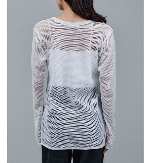 SALON adam et rope'「【IRONING（アイロニング）】mesh long slv」|Tシャツ・カットソー|