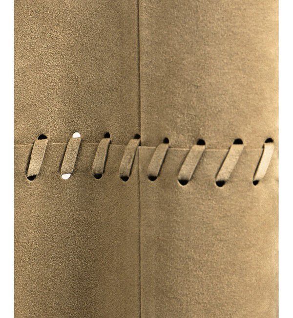 SALON adam et rope'「ウルトラスウェードノーカラータッセルジャケット」|ノーカラージャケット|