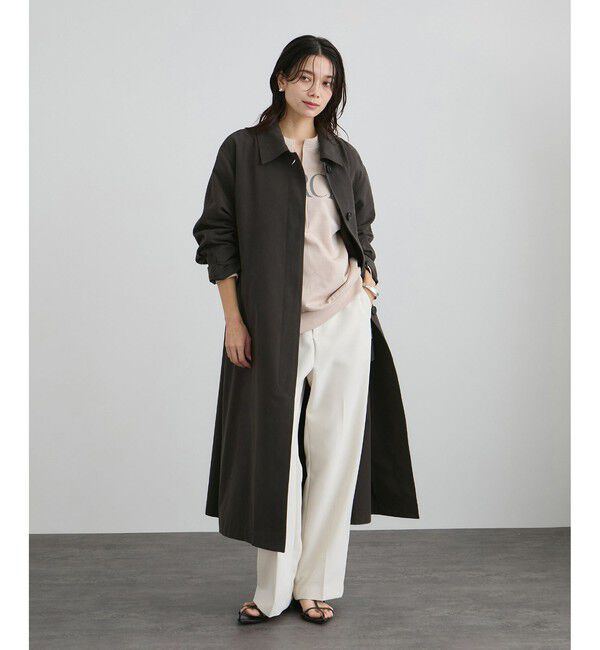 SALON adam et rope'「【WEB限定】エフォートレスステンカラーコート / スタンドカラー」|トレンチコート|